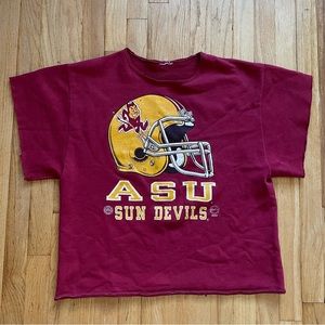 Vintage Arizona State University reworked cropped sweatshirt college football